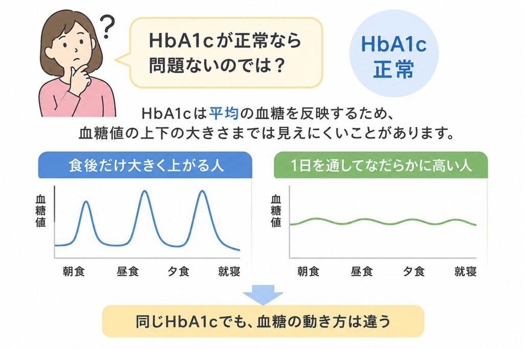 HｂA１ｃが問題なくても異常があることがある
