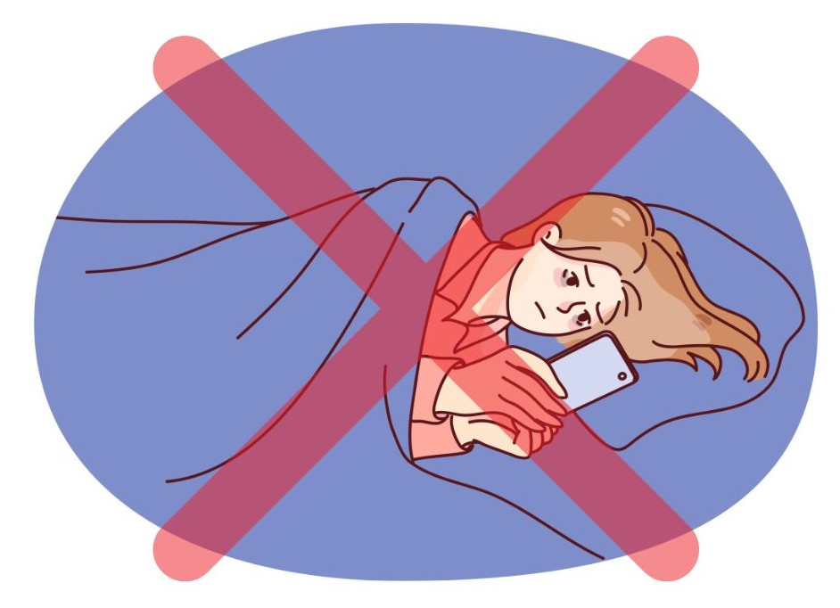 夜スマホ