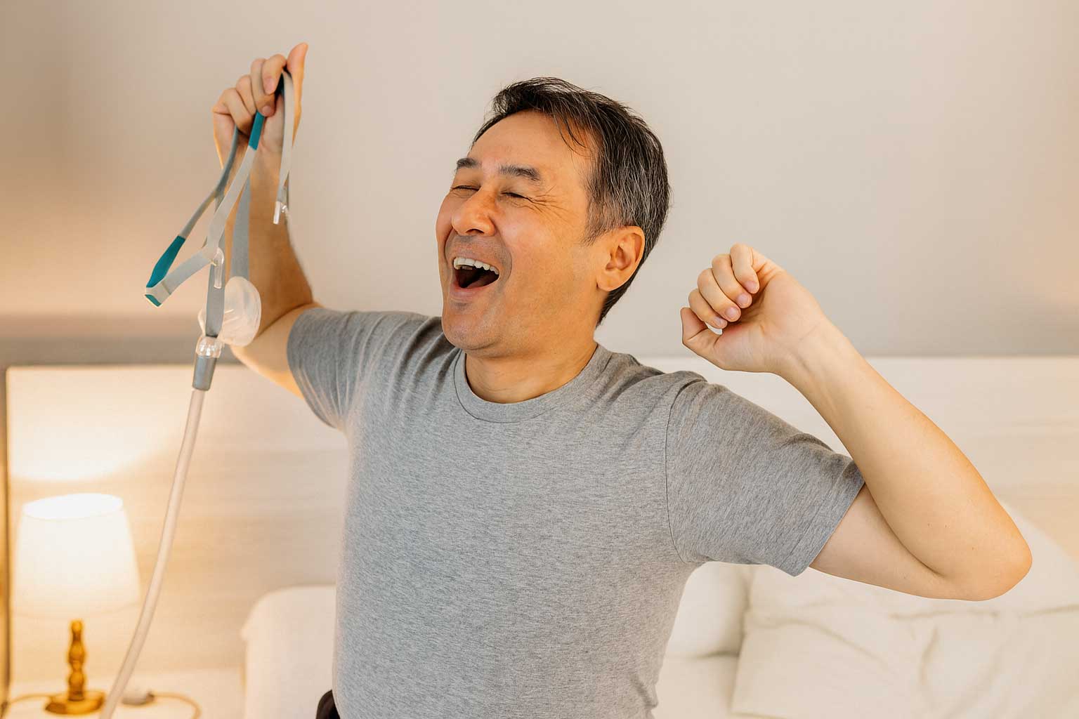 よく眠れた　男性　CPAP