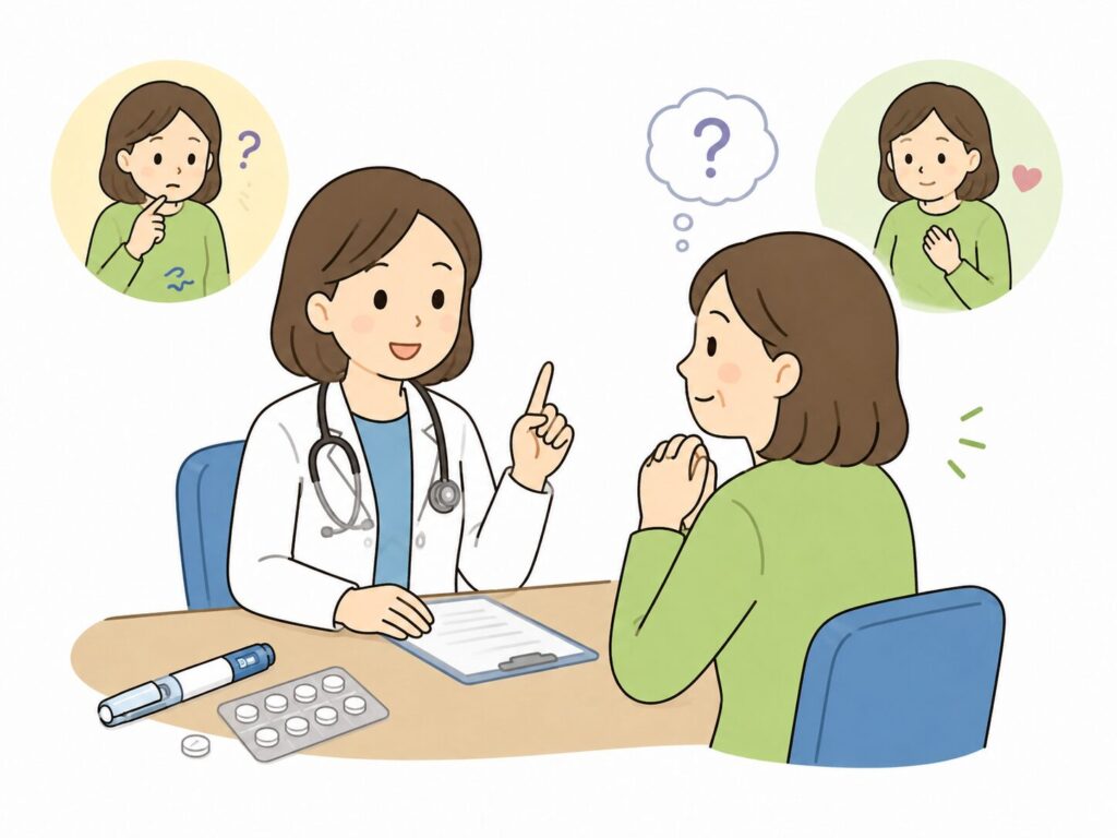 体調に変化を感じたら、我慢せず早めにご相談ください。