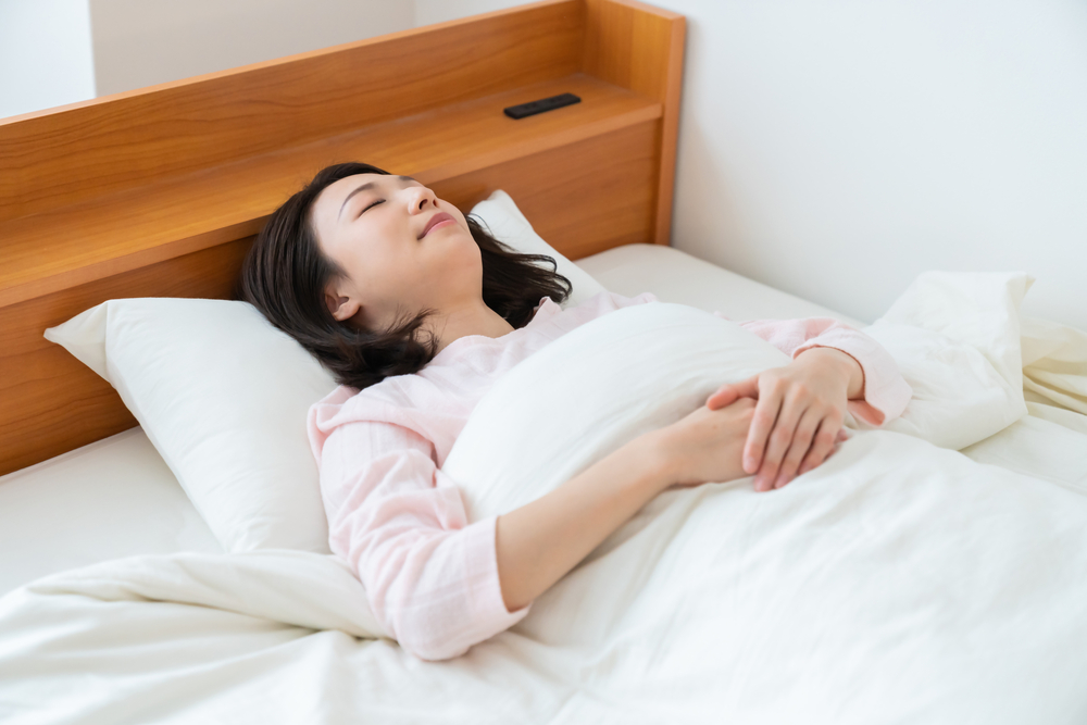 Young,Attractive,Asian,Woman,Who,Sleeps