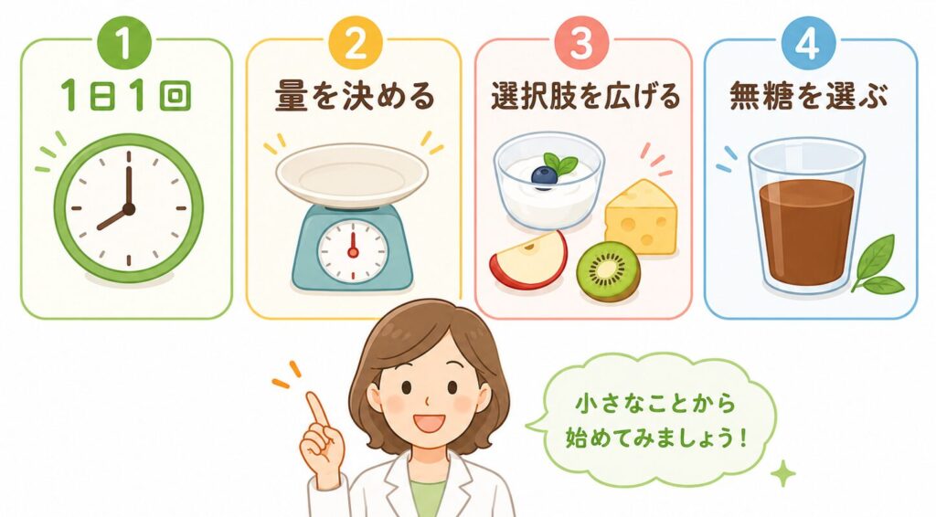 血糖値が気になる方の間食選びのポイント