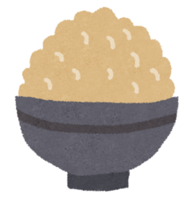 玄米ごはんのイラスト