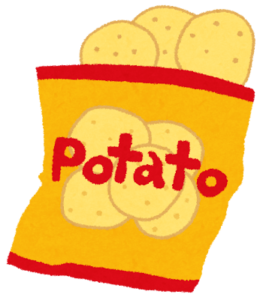 ポテトチップスのイラスト