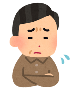 悩む男性のイラスト