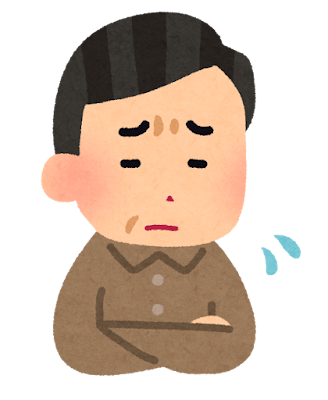 悩む男性のイラスト